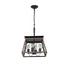 Hanging Lights for Kitchen Island in Rustic Iron Finish - Black - Hanging Light