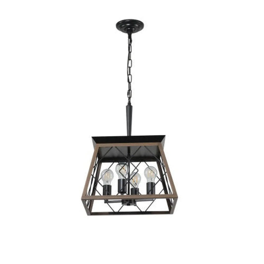 Hanging Lights for Kitchen Island in Rustic Iron Finish - Black - Hanging Light