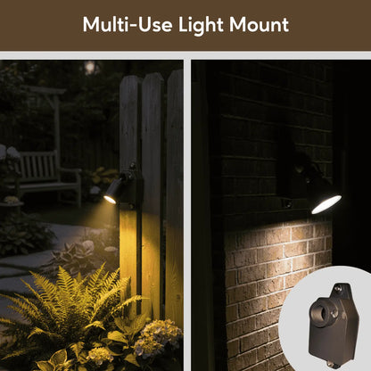Heavy Duty Aluminum Flush Mount Box for Low Voltage Outdoor Lighting - Accessory