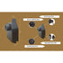 Heavy Duty Aluminum Flush Mount Box for Low Voltage Outdoor Lighting - Accessory