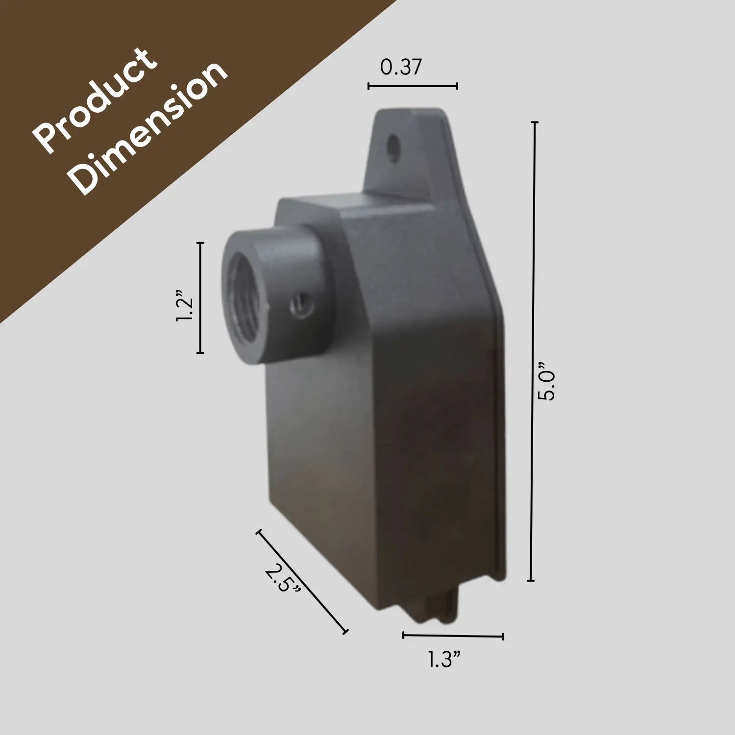 Heavy Duty Aluminum Flush Mount Box for Low Voltage Outdoor Lighting - Accessory