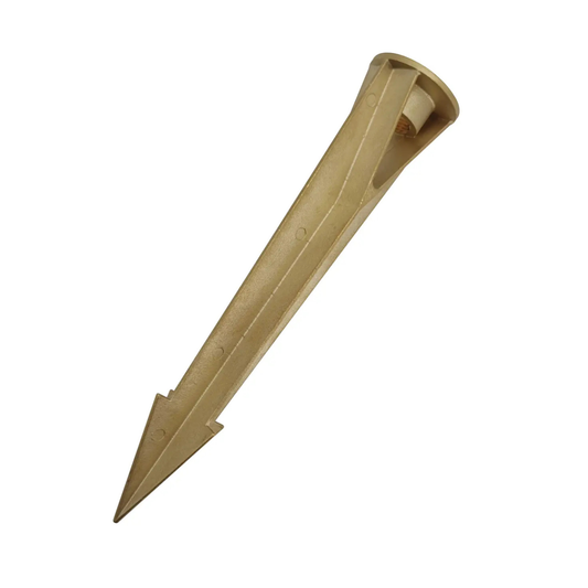 Heavy Duty Brass Stake for Outdoor Lighting with Durable Construction - Spike Mount
