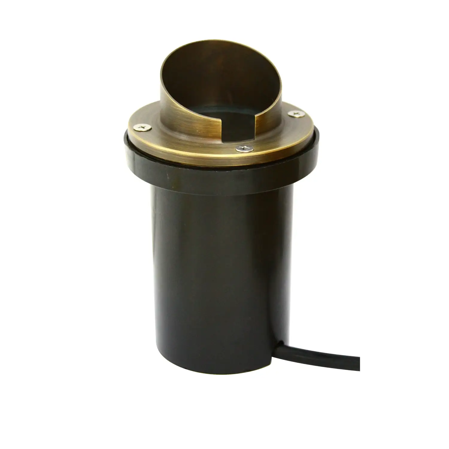 In-Ground Well Light Fixture with Solid Brass Cover (Hood) - Hood - Well Light