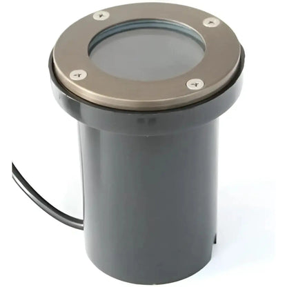 In-Ground Well Modern Lighting Fixtures with Brass Cover (Flat Top) - Flat Top - Well Light