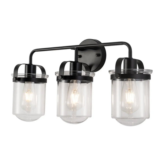 Wall Lights in Modern Black Finish with Glass Shade and E26 Base Black 12V Hanging Light