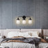 Wall Lights in Modern Black Finish with Glass Shade and E26 Base Black 12V Hanging Light