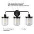 Wall Lights in Modern Black Finish with Glass Shade and E26 Base Black 12V Hanging Light