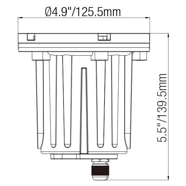 Inground Well Lights For Landscape with MR16 Socket and Brass PVC Housing - Well Light