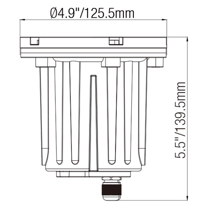 Inground Well Lights For Landscape with MR16 Socket and Brass PVC Housing - Well Light