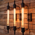 Innovative & American Style Pipe Lamp for Balcony Stairs and Bedside - Black - 12V Hanging Light