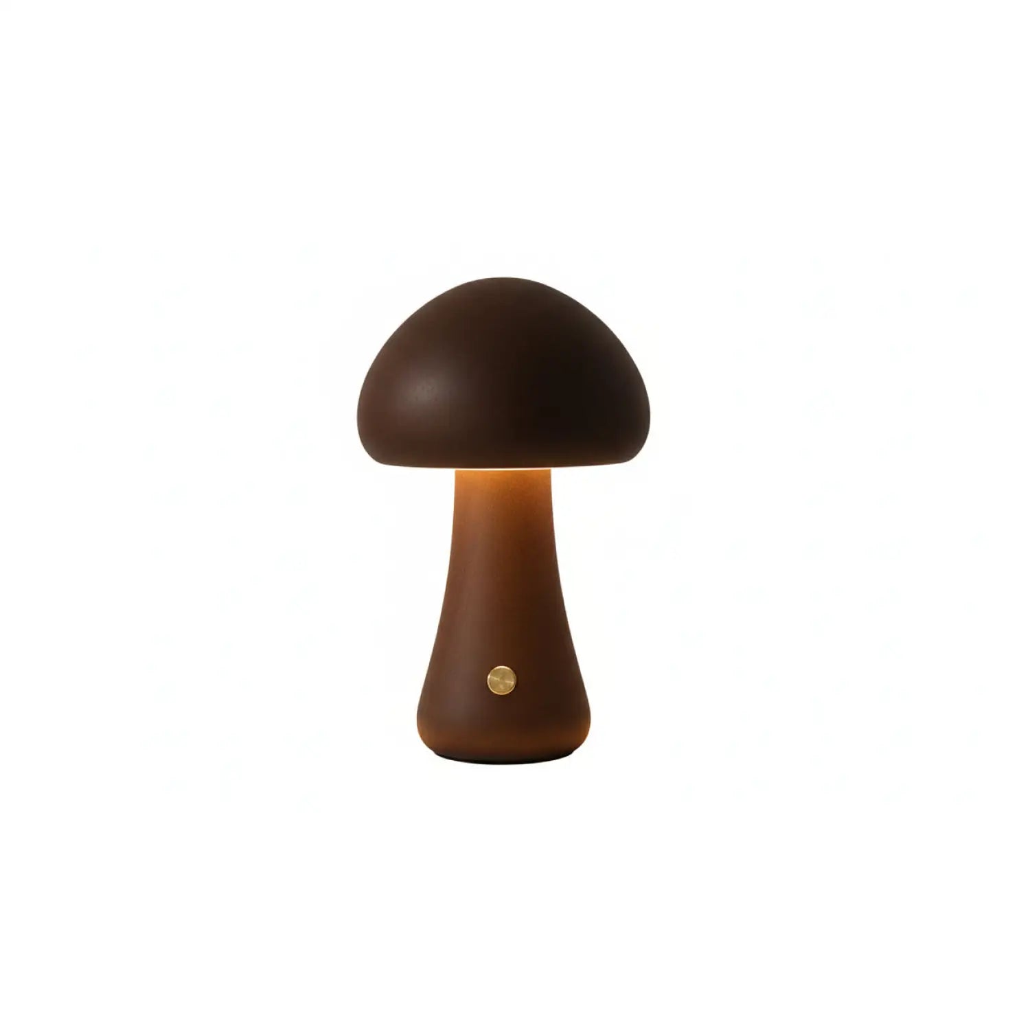 INS Wooden Cute Mushroom LED Night Lamps With Touch Switch - Style A / Walnut color / 2.4W - Table Lamp