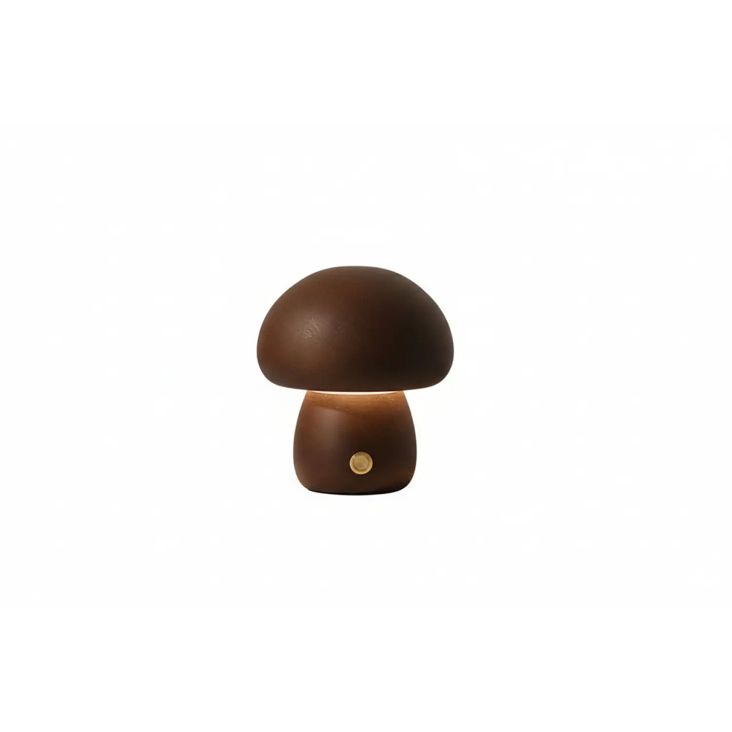 INS Wooden Cute Mushroom LED Night Lamps With Touch Switch - Style D / Walnut color / 2.4W - Table Lamp