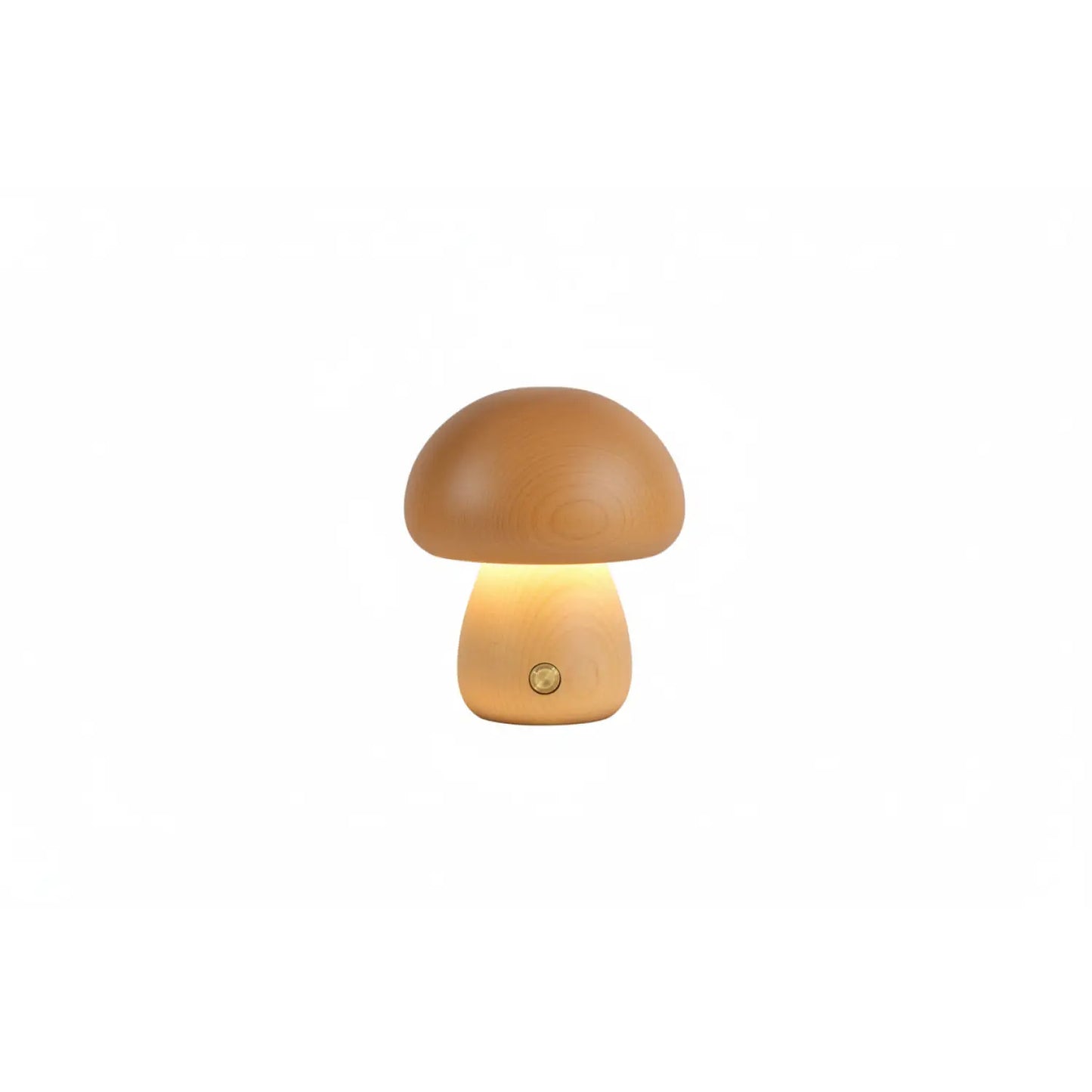 INS Wooden Cute Mushroom LED Night Lamps With Touch Switch - Style D / Beech / 2.4W - Table Lamp