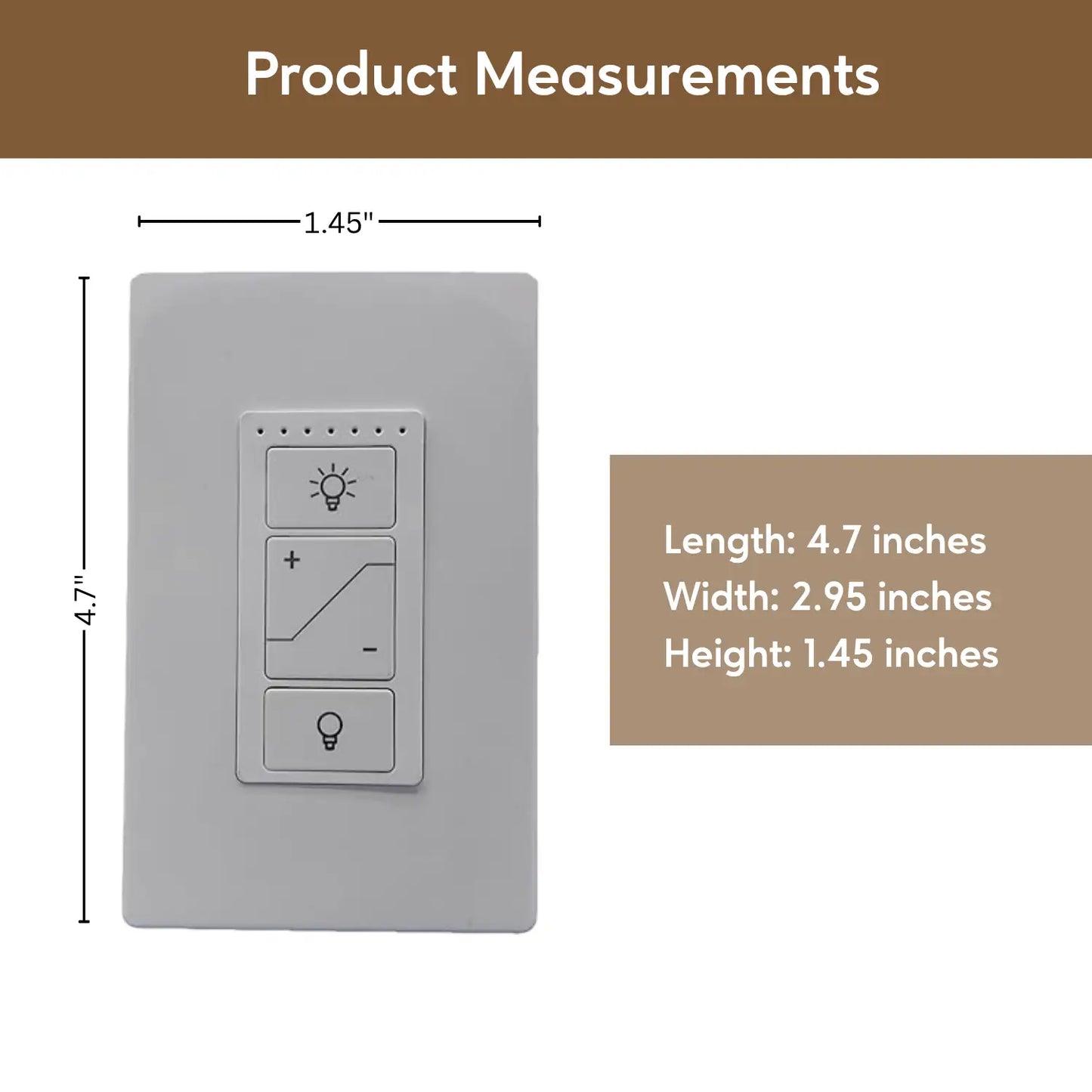 Intelligent Light Switch with Dimmer and Smart Control - Dimmer Switch