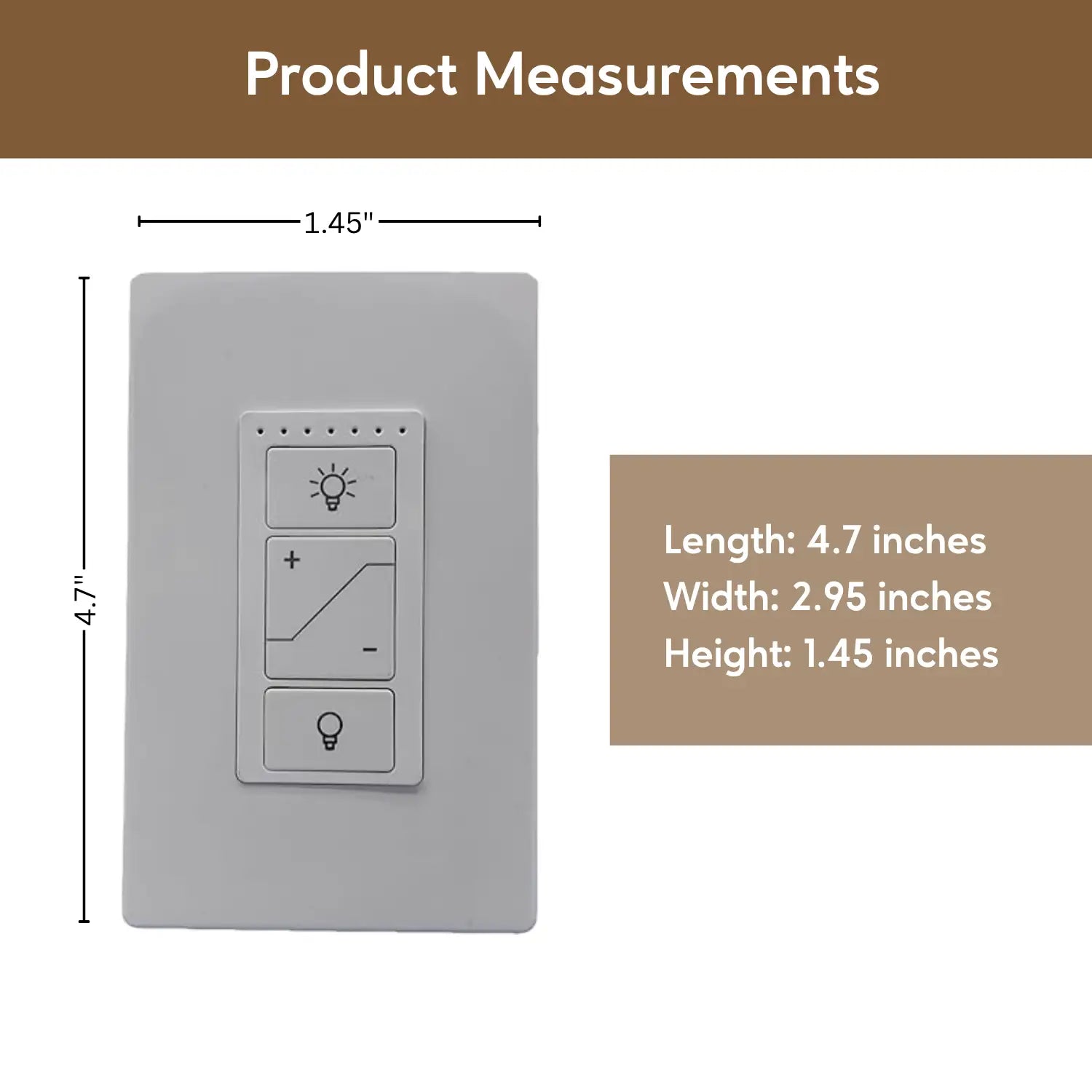 Intelligent Light Switch with Dimmer and Smart Control - Dimmer Switch