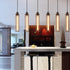 Iron chandelier with metal cage design for modern spaces - 12V Hanging Light