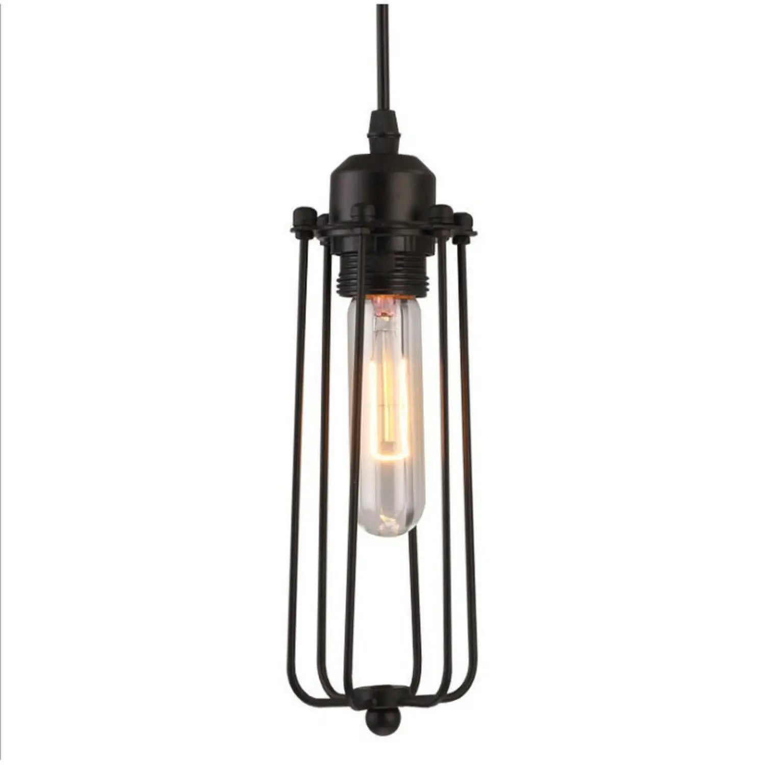 Iron chandelier with metal cage design for modern spaces - Piccolo - 12V Hanging Light