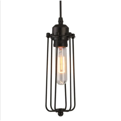 Iron chandelier with metal cage design for modern spaces - Piccolo - 12V Hanging Light