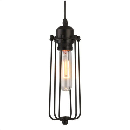 Iron chandelier with metal cage design for modern spaces - Piccolo - 12V Hanging Light