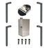 Ironsmith Estate Series™ Solid Brass Path Light Complete 4-Light 12V Landscape Lighting Kit with LED 50W Transformer