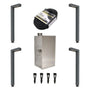 Ironsmith Estate Series™ Solid Brass Path Light Complete 4-Light 12V Landscape Lighting Kit with LED 50W Transformer