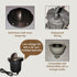 Ironsmith Foundary Series™ Half Moon In-Ground Landscape Lights Housing - Wall Lights