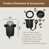 Ironsmith Foundary Series™ Half Moon In-Ground Landscape Lights Housing - Wall Lights
