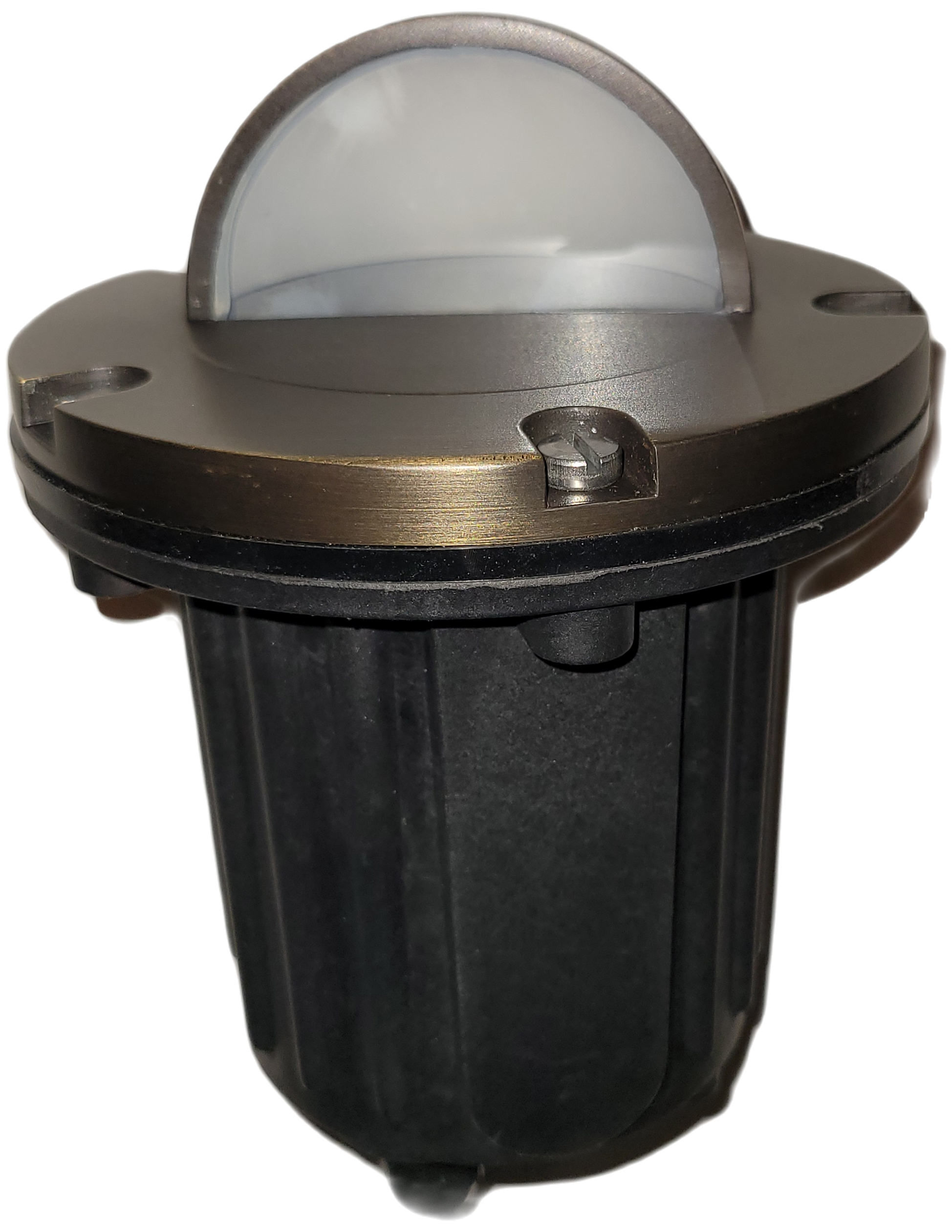 Ironsmith Lighting Products Well Light – Solid Cast Brass, Half-moon Cover For Landscape W/ 12v 5w MR16 LED (3000K) image 4