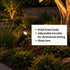 ISL 12V Die-Cast Brass Landscape Lighting LED Kit (6 Spotlights 2 Path Lights) | 150W Multi-Tap Transformer with Timer