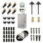 ISL 12V Die-Cast Brass Landscape Lighting LED Kit (6 Spotlights 2 Path Lights) | 150W Multi-Tap Transformer with Timer