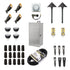 ISL 12V Die-Cast Brass Landscape Lighting LED Light Kit (4 Spotlights 2 Path Lights) | 150W Transformer with Timer