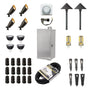 ISL 12V Die-Cast Brass Landscape Lighting LED Light Kit (4 Spotlights 2 Path Lights) | 150W Transformer with Timer