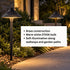ISL 12V Die-Cast Brass LED Landscape Pathway Lighting Kit (6 Path Lights) | 150W Transformer with Timer or Photocell