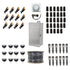 ISL 12V Die-Cast Brass Lighting LED Landscape Kit (12 Spotlights) | 300W Transformer with Timer or Photocell 250 ft