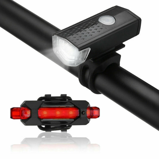 LED Bike Light Set with USB Rechargeable Headlight and Taillight - default - 12V Hanging Light