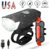 LED Bike Light Set with USB Rechargeable Headlight and Taillight - default - 12V Hanging Light