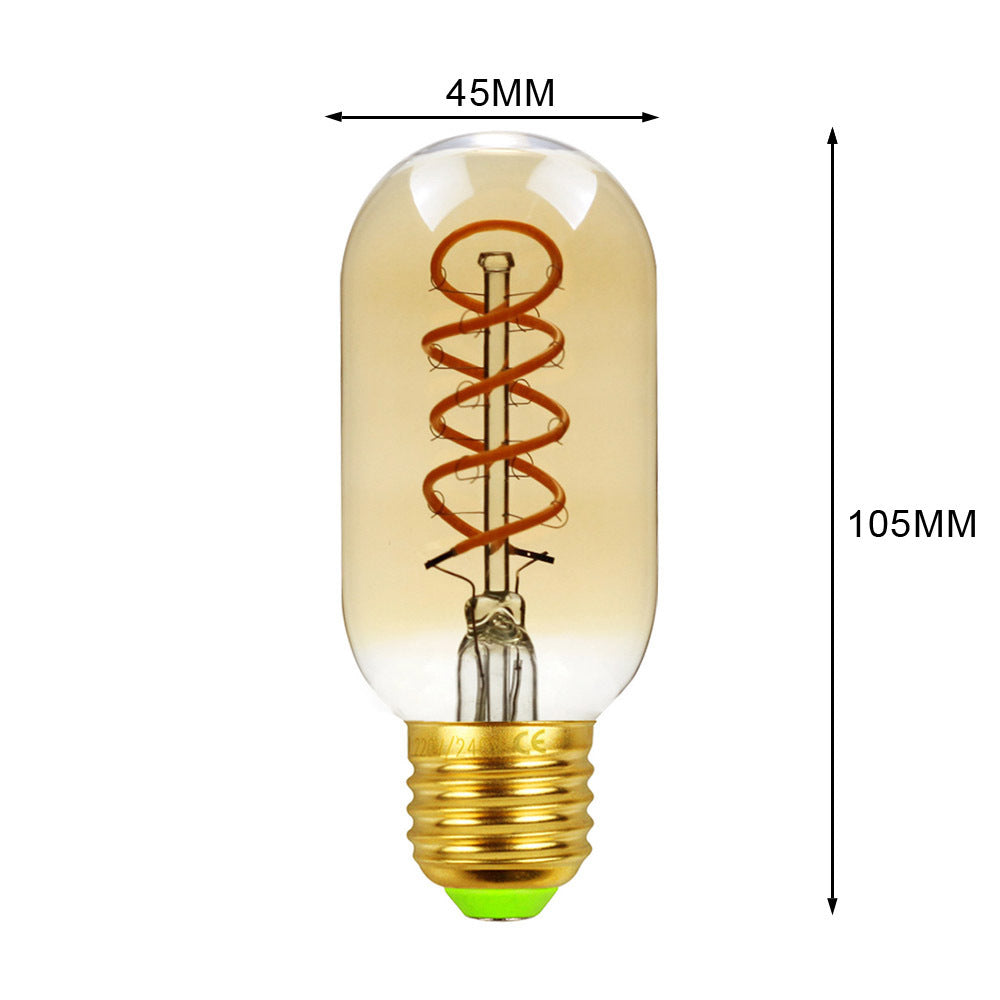 Led Bulbs Vintage Light Bulb G125 Stone Big Globe Bulb 4W Dimmable 220V 110V Led Filament Decorative Edison Bulb - T45