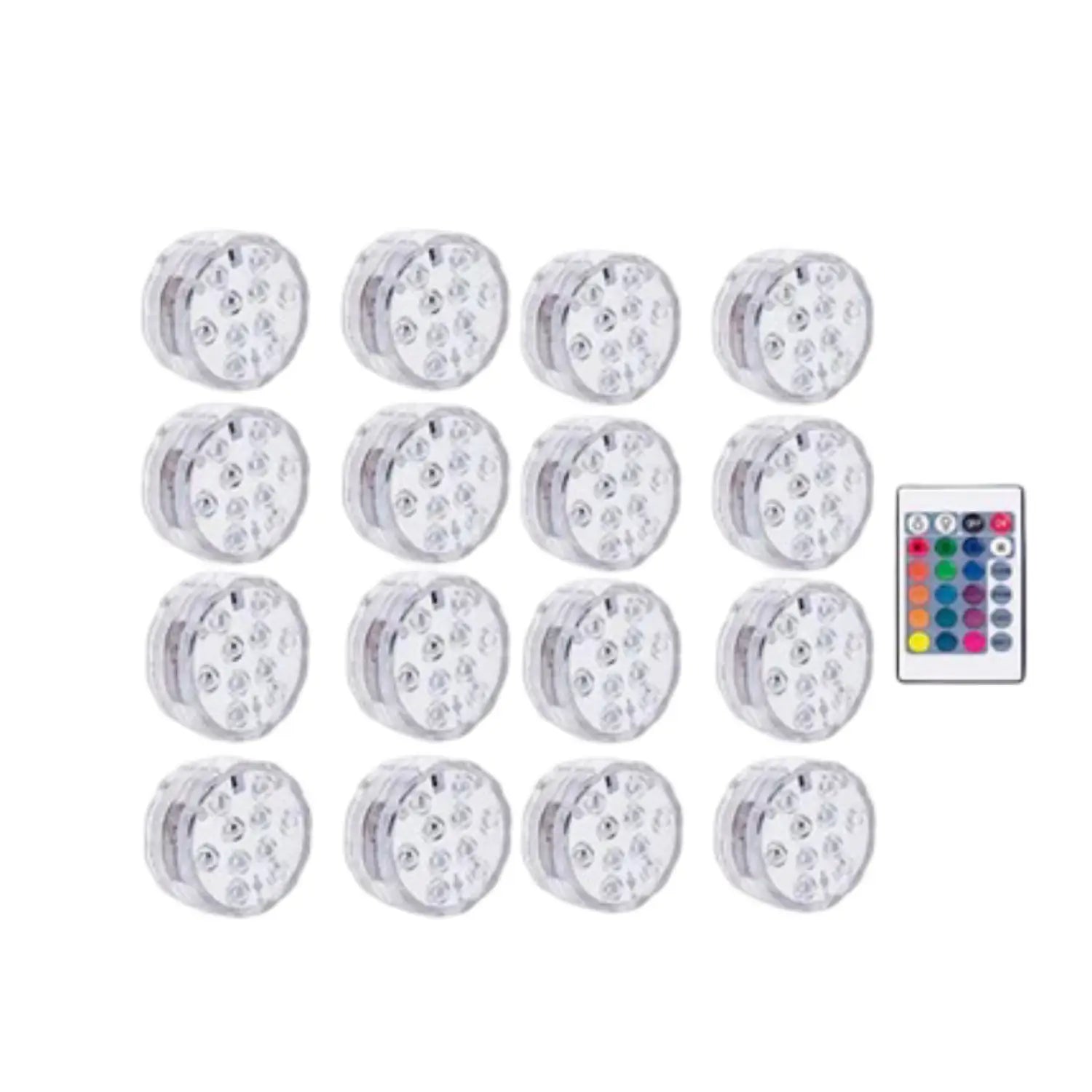 LED Candle Tea Lights – Waterproof Submersible Decorative Candles - 16 PCS - Ambient Lights