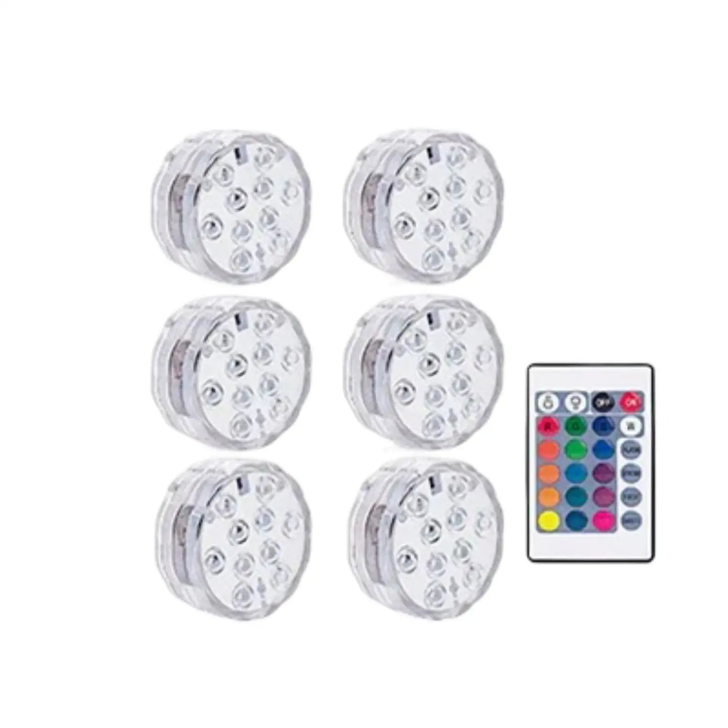 LED Candle Tea Lights – Waterproof Submersible Decorative Candles - 6 PCS - Ambient Lights