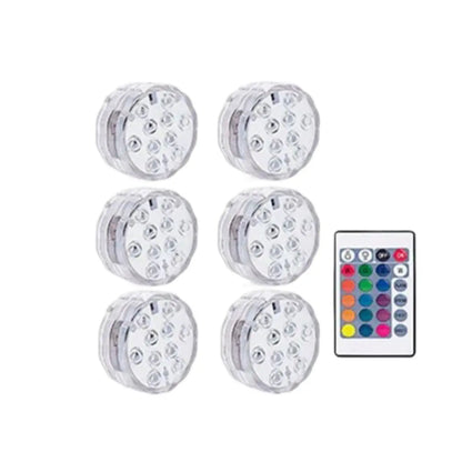 LED Candle Tea Lights – Waterproof Submersible Decorative Candles - 6 PCS - Ambient Lights