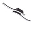 LED Ceiling Light Modern Wave Lamp for Living Room Bedroom & Study - Two Black / Tricolor Light - Ceiling Light