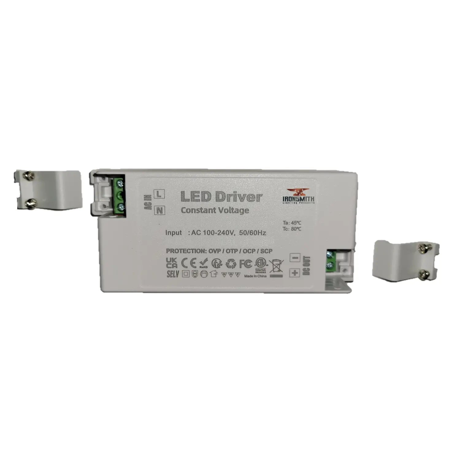 LED Driver 12V - 12W Constant Voltage 100-240V Input - 100-240V / 12V DC / 12 Watt - LED Driver