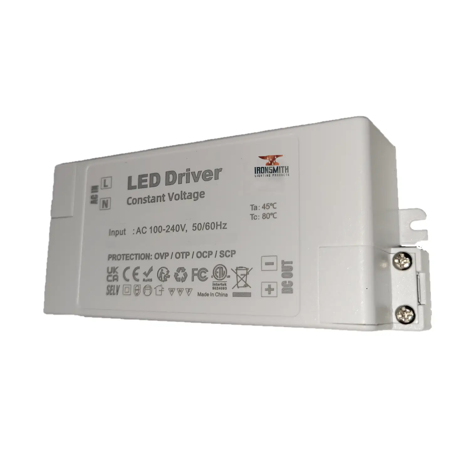 LED Driver Constant Voltage 12W 12V (DC) 100-240V - 100-240V / 12V DC / 12 Watt - LED Driver