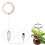 LED Grow Light Full Spectrum Angel Ring USB Lamp for Indoor Plants - Single head sunny yellow light - Grow light