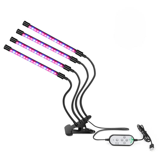 LED Grow Light Lamp USB Phyto Full Spectrum - 4heads - Grow light