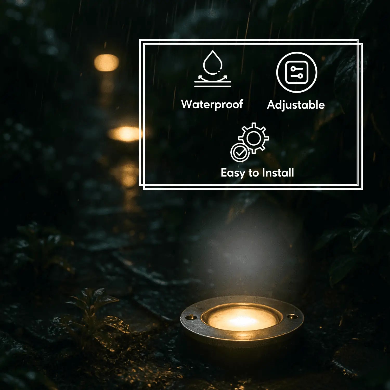 LED Halogen Light Bulbs - Reversible In-Ground Par36 Well Light - No Cover / No Bulb - Well Light
