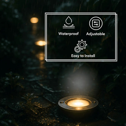 LED Halogen Light Bulbs - Reversible In-Ground Par36 Well Light - No Cover / No Bulb - Well Light