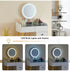 Dressing Table With LED Lights Glass Top Dressing Table With Extendable Side Table 5 Drawers Dressing Table With Mirror