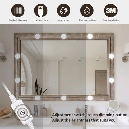 USB Touch Switch LED Mirror Light Bulb 12V Hanging Light