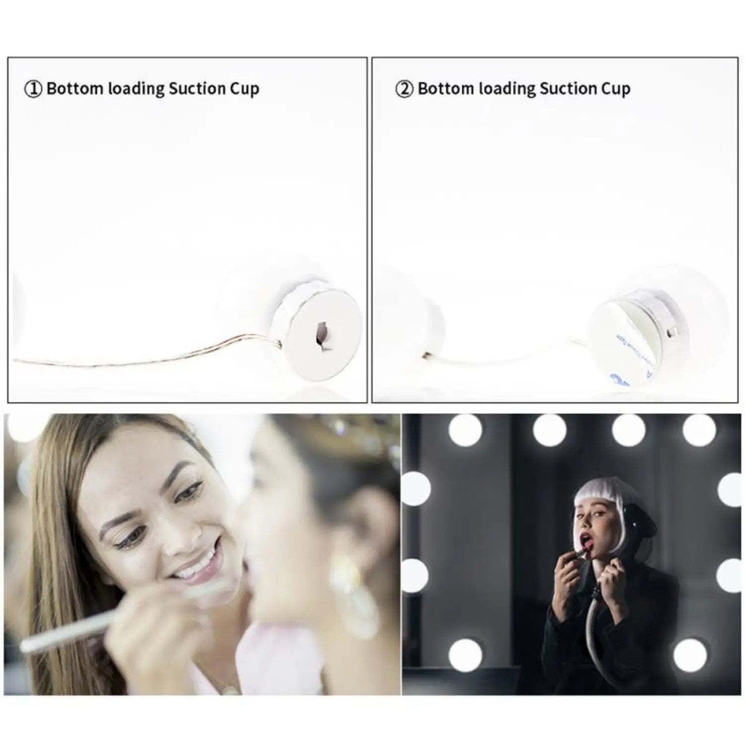 USB Touch Switch LED Mirror Light Bulb 12V Hanging Light